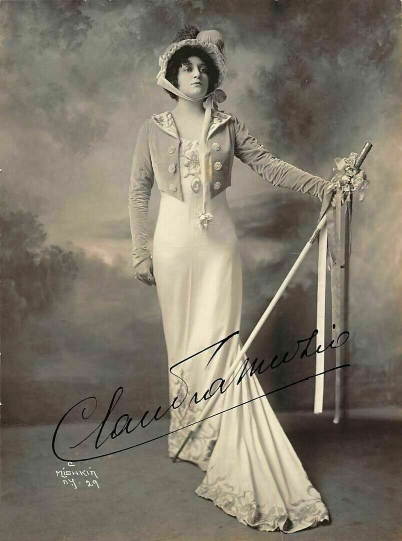 Autographe Photo Claudia Muzio 1925 - Cantatrice Soprano Lyrique - Occasion - Voir Photo